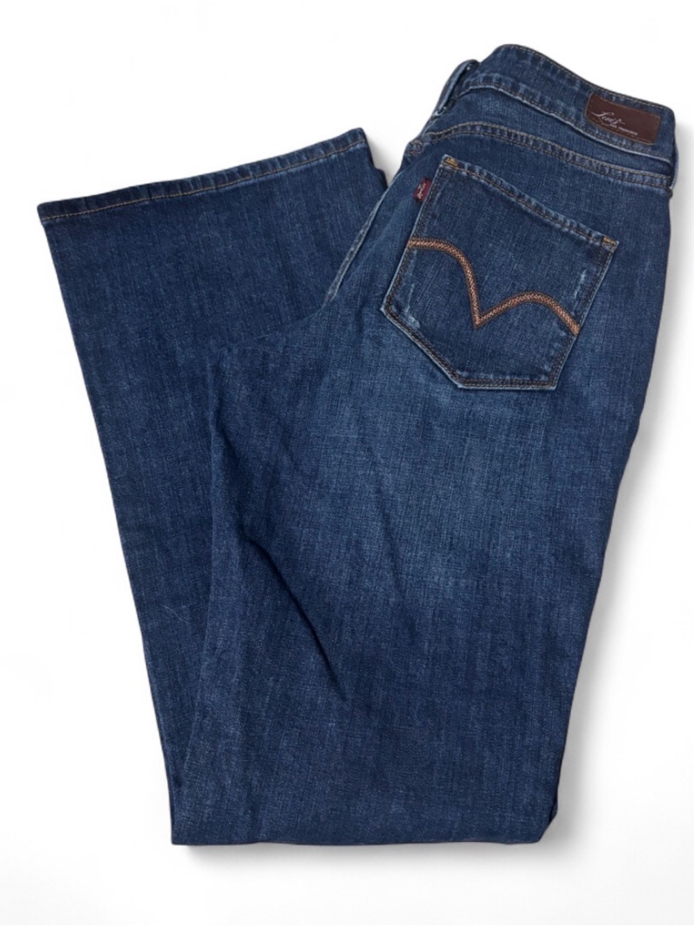 Levi’s Y2K Bold Curve Classic Bootcut Jeans dark Wash glitter logo 12M